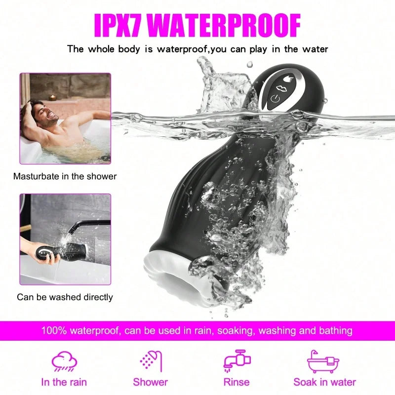Male Masturbator Sex Toys for Men Penis Vibrator Pocket Training Stroker with 7 Sucking And 7 vibration modes Adult Toy Male 18+