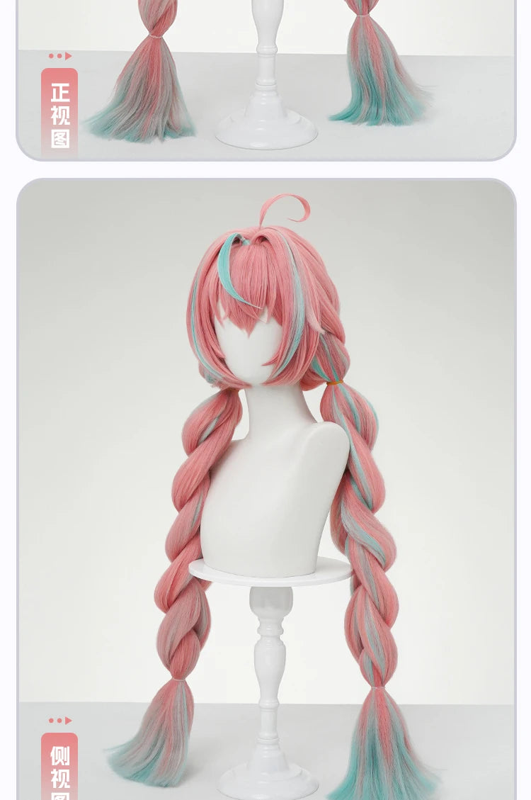 IN STOCK Newly Game Genshin Impact Varesa Cosplay Wig Halloween Party Christmas Role Playing Comic New Sexy wig Free cap 95cm