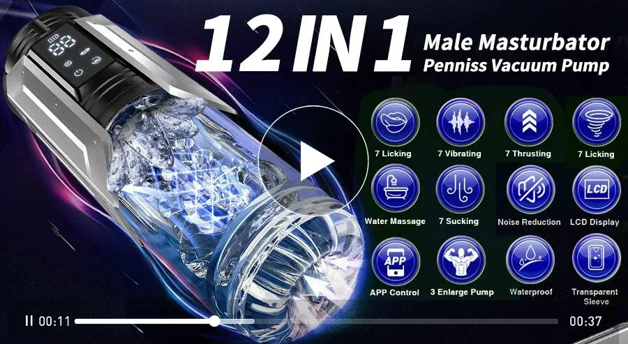 Telescopic Rotation Masturbator Cup Vagina Masturbation Blowjob Adults Sex Toys for Men Male Piston Automatic Mastubator
