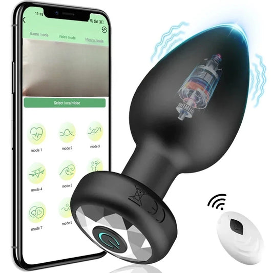 Prostate Massager Vibrator APP Wireless Bluetooth Men Female Butt Plug Male Anal Vibrating Ass Sex Toys for Adults Women Gay