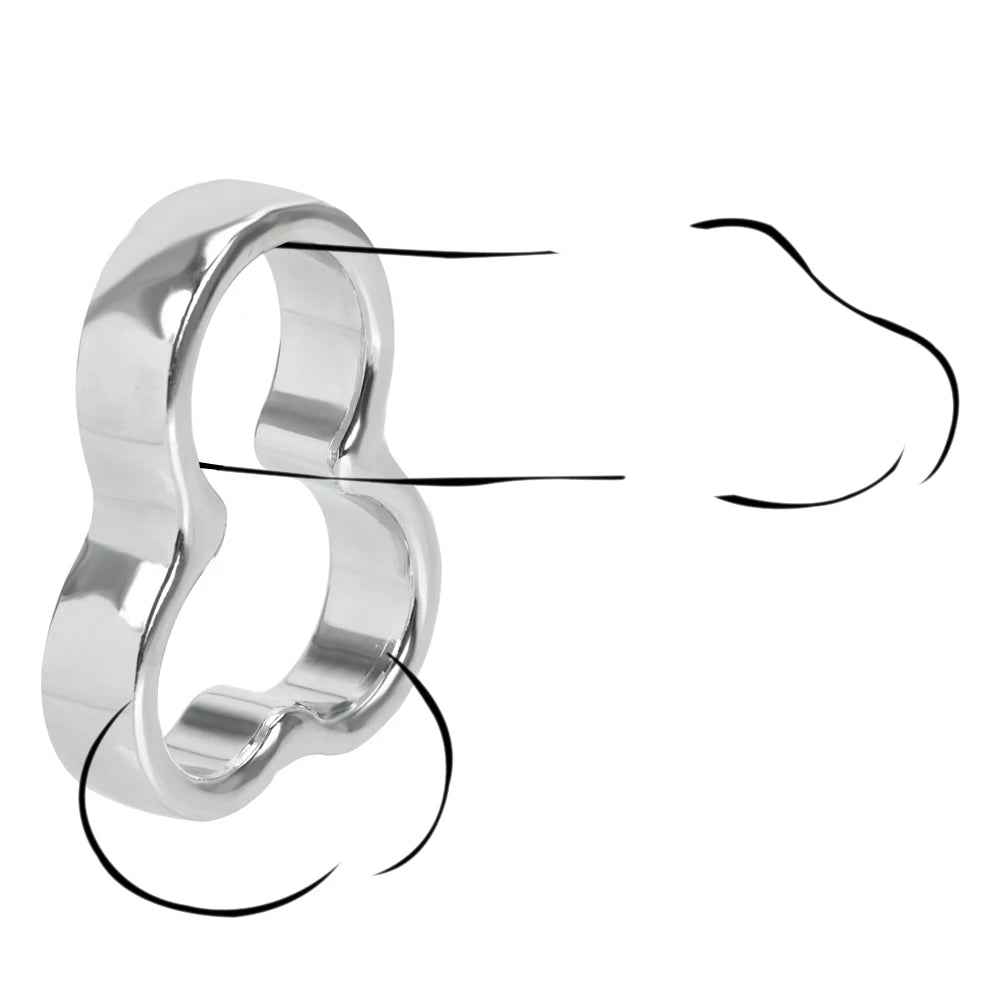 Cock Ring Toy For Men Sex Toys Ball Scrotum Stretcher Pendant Bondage Scrotum Rings Penis Rings Stainless Steel Adult Product