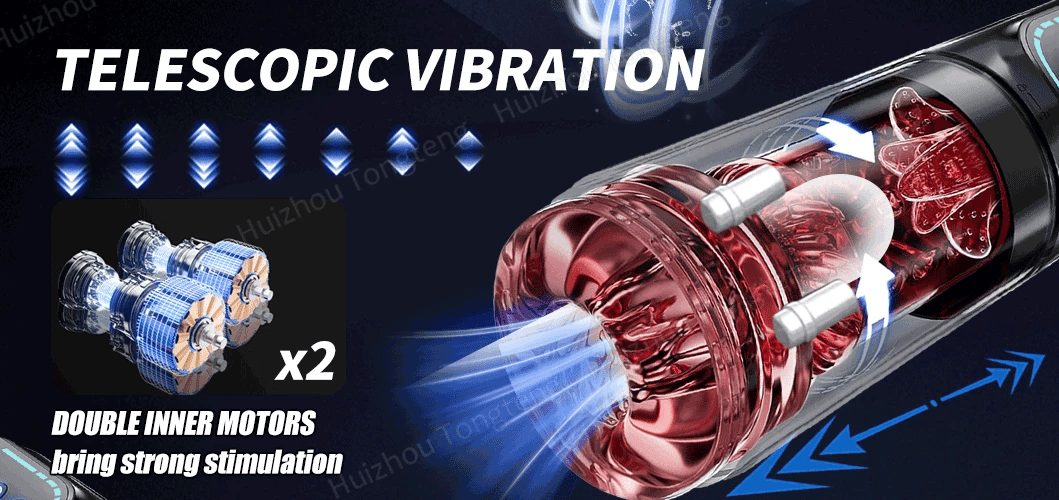 Telescopic Rotation Masturbator Cup Vagina Masturbation Blowjob Adults Sex Toys for Men Male Piston Automatic Mastubator