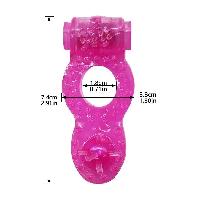 Cock Ring Vibrator - Vibrating Clitoral Stimulator, Strong Penis Erect Ring, Erection Enhance Sex Ability Product, Men’s Sex Toy