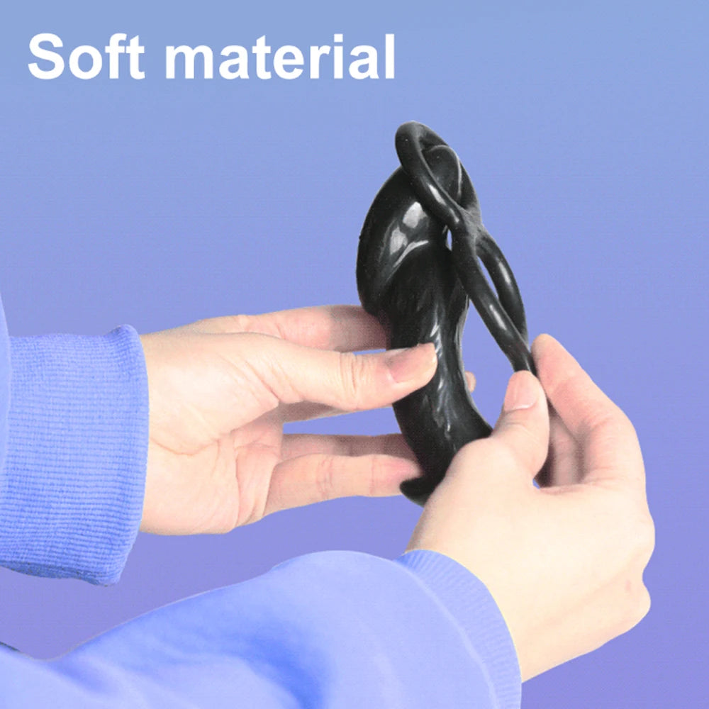 Prostate Massager for Man Gay Anal Vibrator with Delay Ejaculation Ring Prostate Stimulator Butt Plug for Men Gay Sex Toys 18+