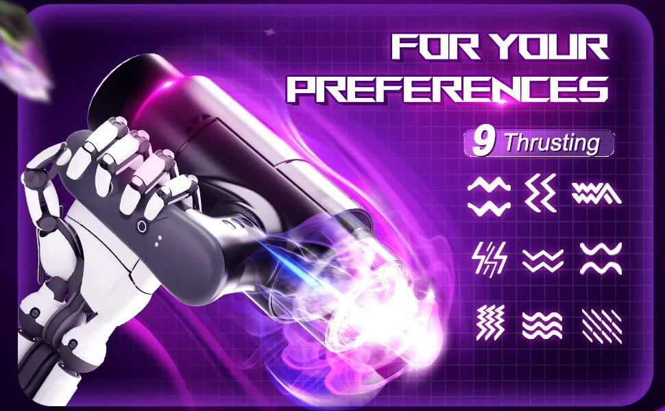 Automatic Thrusting Male Masturbator Cup handle Blowjob Pocket Pussy Strong Stroker Real Pocket Pussy Adult Sex Toys for Men