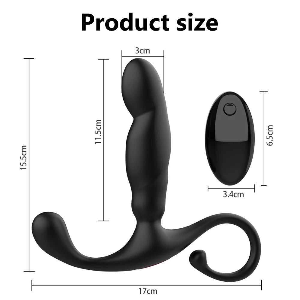 Male Prostate Massager Dual Motor Anal Vibrators Wireless Remote Control Stimulate Anus Vibrating Butt Adult Sex Toys For Men