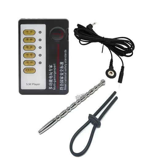 Cock Rings Medical Themed Sex Toy For Men Electric Shock Urethral Catheter Sound Penis Ring Penis Stimulate Massager Penis Plug