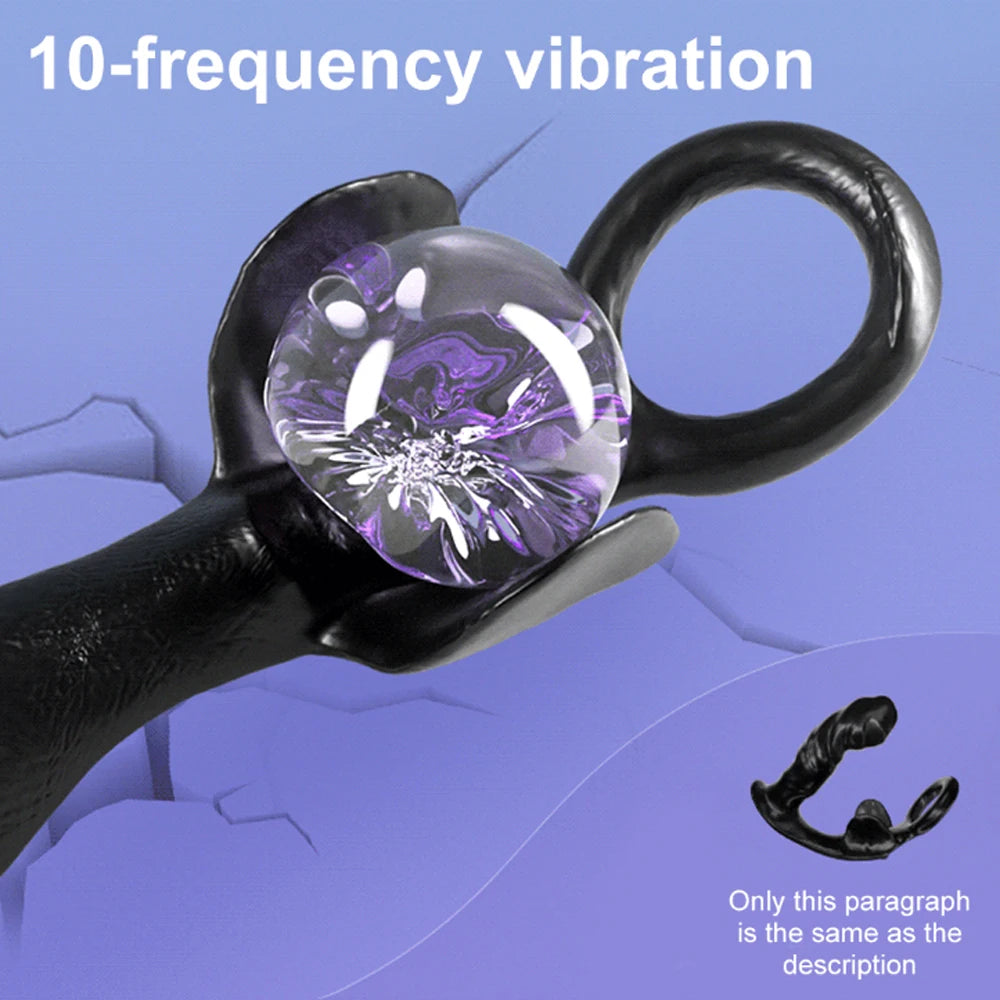 Prostate Massager for Man Gay Anal Vibrator with Delay Ejaculation Ring Prostate Stimulator Butt Plug for Men Gay Sex Toys 18+