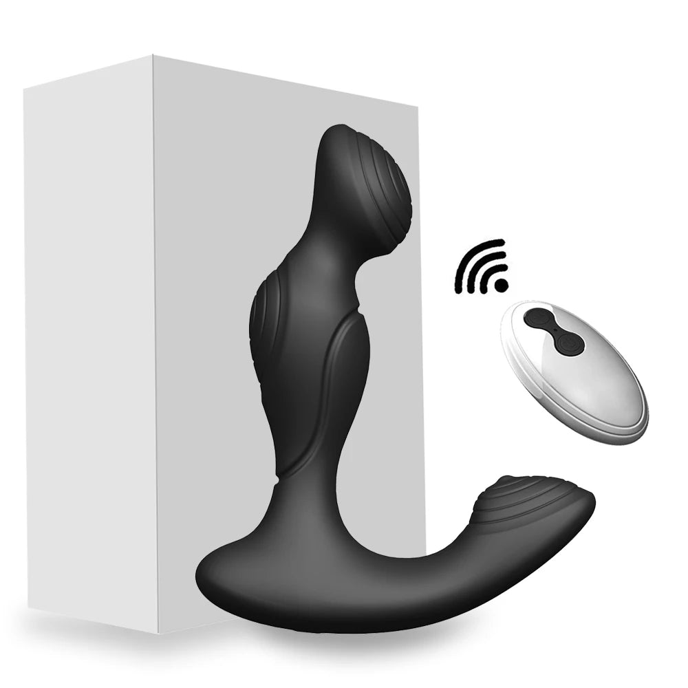 Male Prostate Massager 10 Speeds Anal Vibrator for Men Remote Control Butt Plug Prostate Stimulator Aldult Sex Toy for Couples