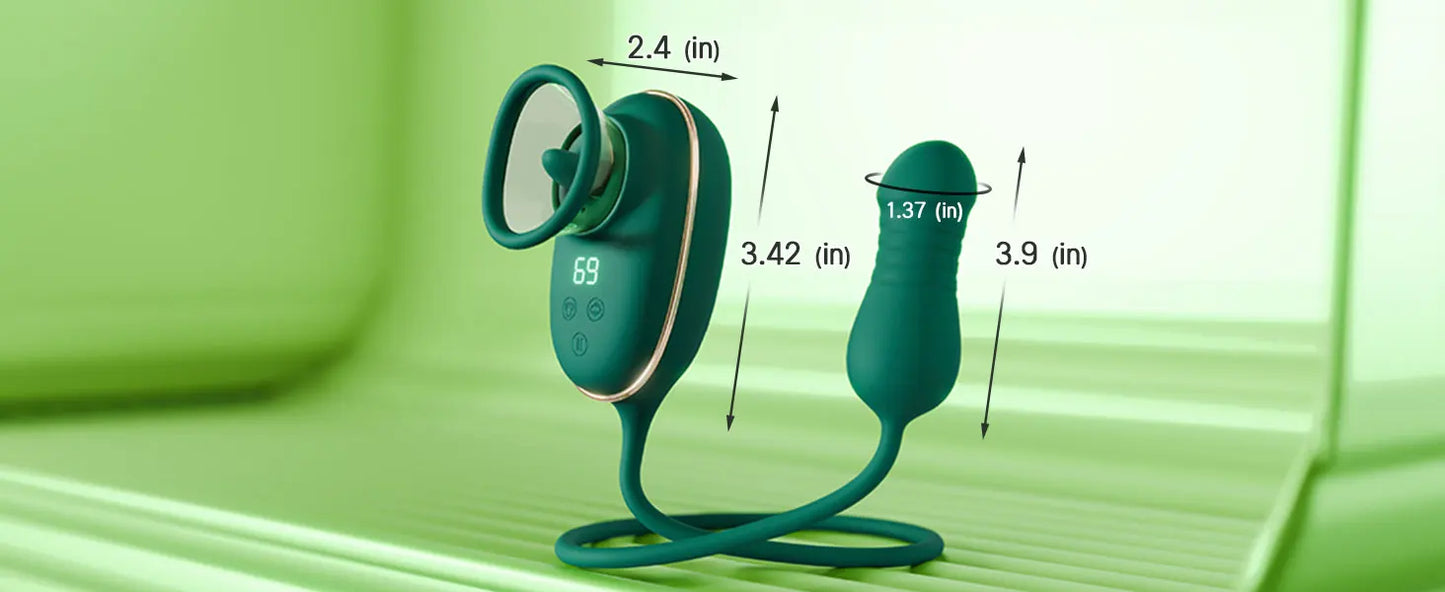 Nipple Sex Toy for Women Clitoral Vibrator Sucking and Licking Tongue Vagina Stimulator Orgasm Pussy Blowjob Female Masturbation