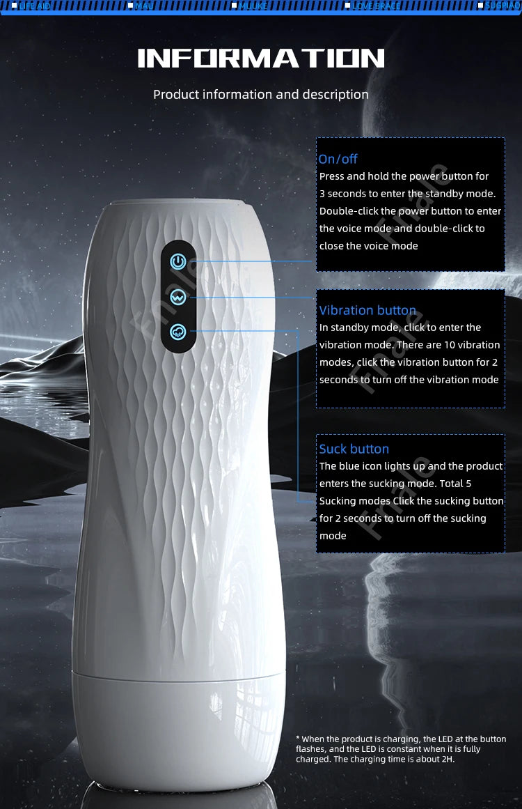 Male Masturbator Automatic Sucking Vibration Blowjob Machine Heating Pussy Penis Pump Masturbation Cup Sex Toys for Men Supplies