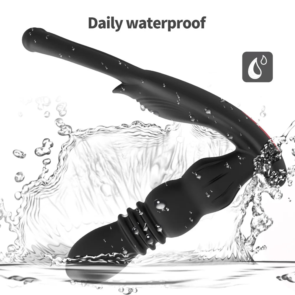 Male Thrusting Prostate Massager APP Wireless Remote Butt Plug Anal Vibrator Sex Toys for Gay Couples Prostate Stimulator