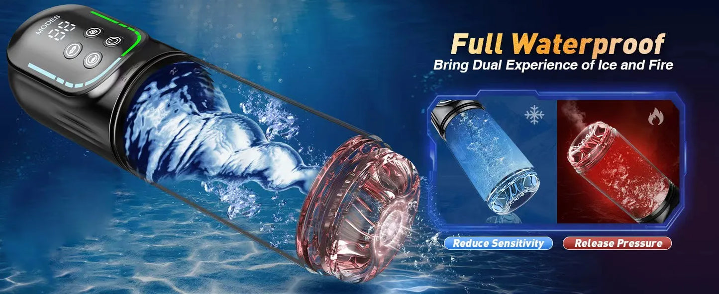 Telescopic Rotation Masturbator Cup Vagina Masturbation Blowjob Adults Sex Toys for Men Male Piston Automatic Mastubator