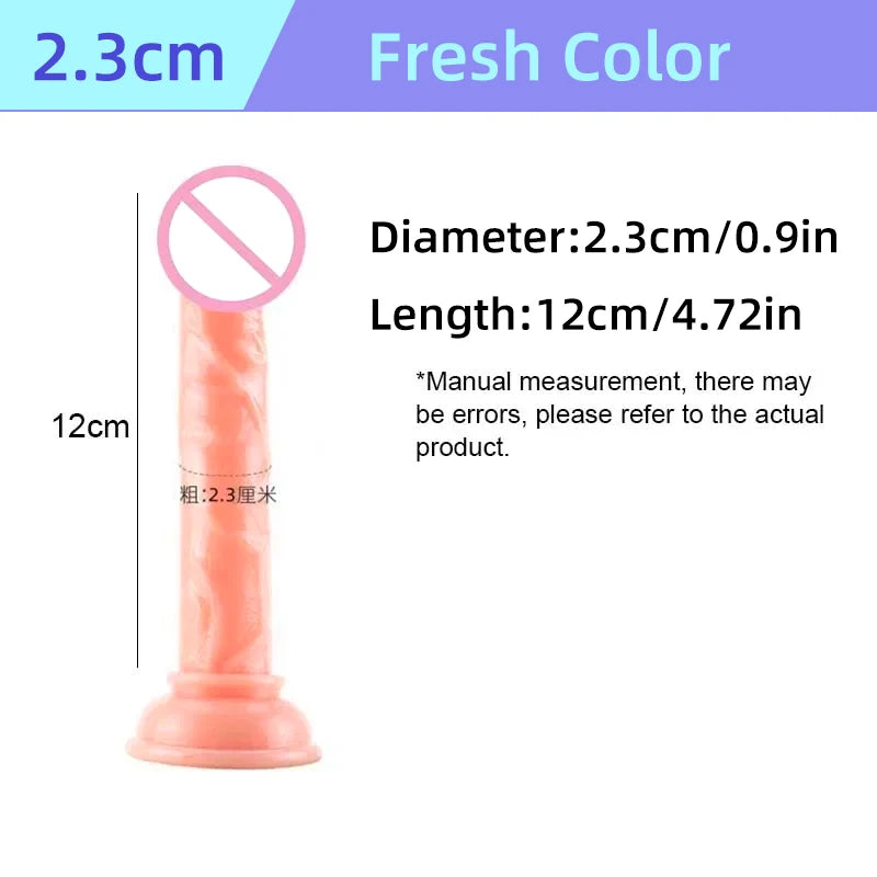 Transparent Soft Jelly Dildo Realistic Fake Dick Penis Suction Cup Dildo Realistic Sex Toys For Lesbian Women Female Masturbator