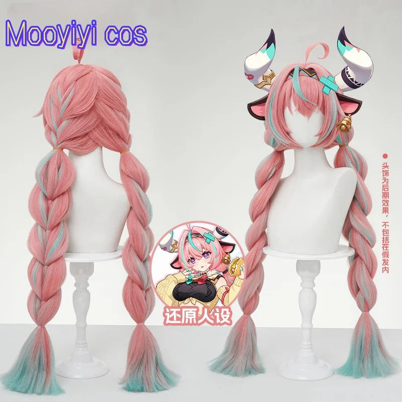 IN STOCK Newly Game Genshin Impact Varesa Cosplay Wig Halloween Party Christmas Role Playing Comic New Sexy wig Free cap 95cm
