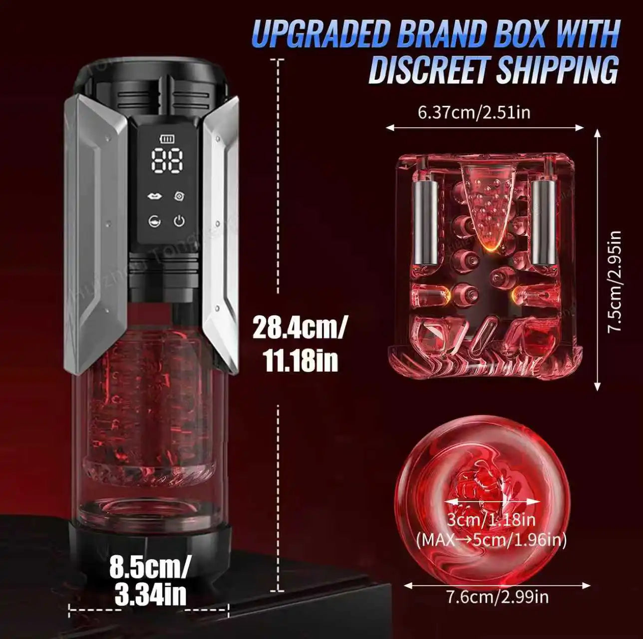 Automatic Male Masturbator Penis Pump Sucking Vibrating Thrusting Rotating 100% Waterproof Blowjob Adult Sex Toy Stroker For Men
