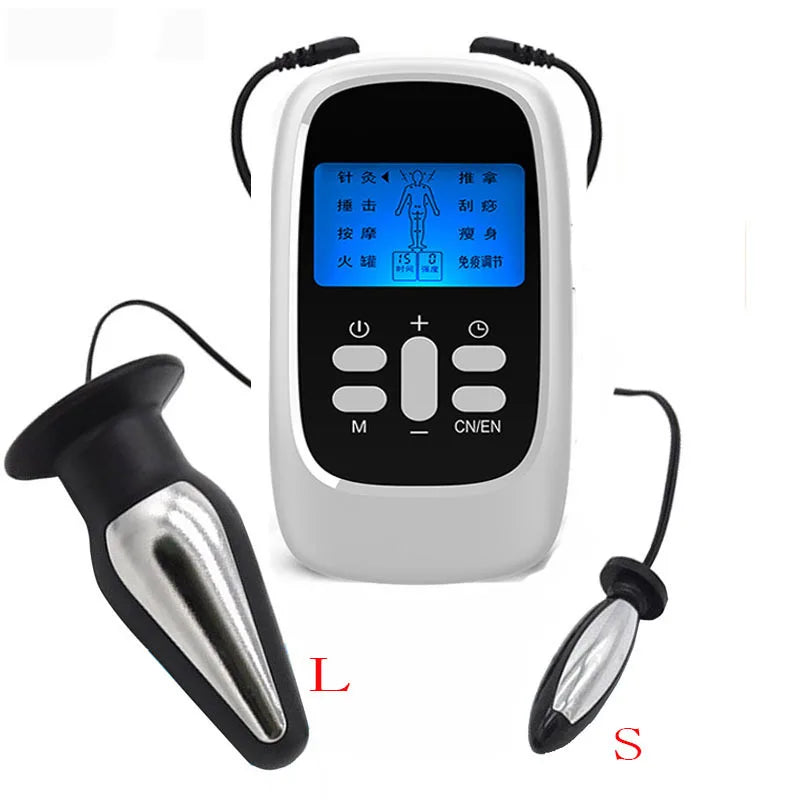 Electro Shock Ass Prostate Massager Pussy Stimulate Anal Butt Plug Erotic Insert Vagina Medical Toys for Couples Masturbators