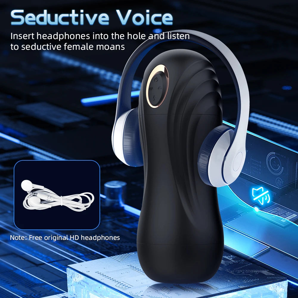 Sucking Vibrating Adult Sex Toy For Men One-Click Orgasm Sexy Moaning Male Masturbator Massager Men's Pocket Pussy Penis Trainer