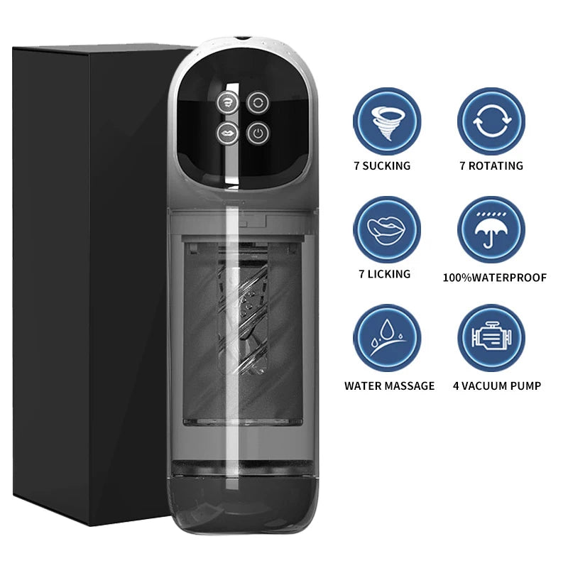 Automatic Thrusting Rotating Male Masturbator Licking Stroker Sucking Blowjob 100% Waterproof Pennis Pump Adult Sex Toys For Men