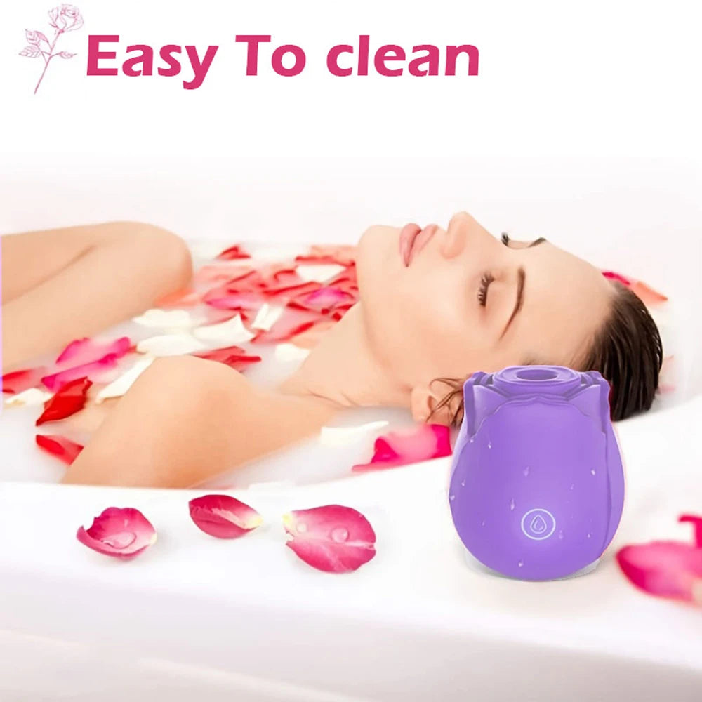 Rose Toy Vibrator for Women Vacuum Stimulator Powerful Sucking Masturbator Nipple Clit Sucker Female Sex Toys Adults