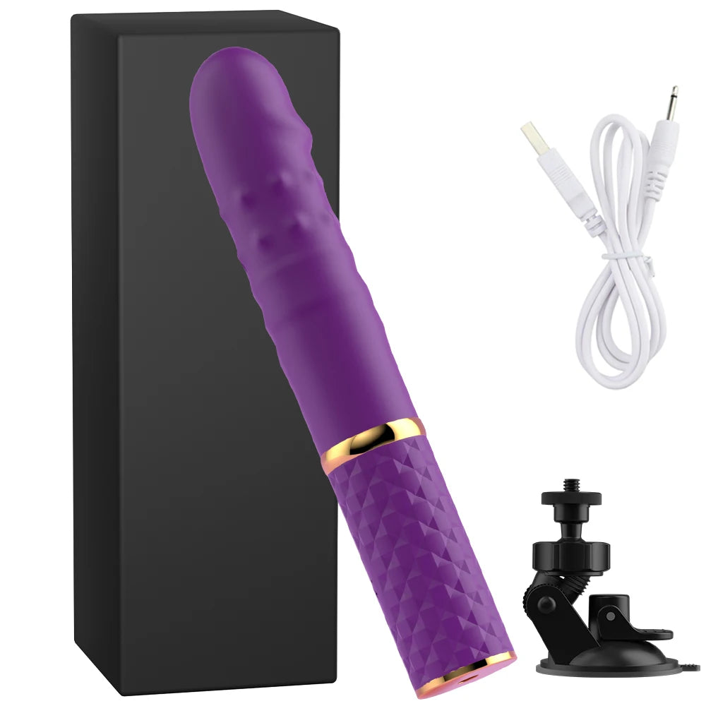 Automatic Thrusting G Spot Dildo Sex Machines Suction Cup Vibrator 10 Thrusts Mode Clitoral Vagina Anal Stimulation Adult Toys