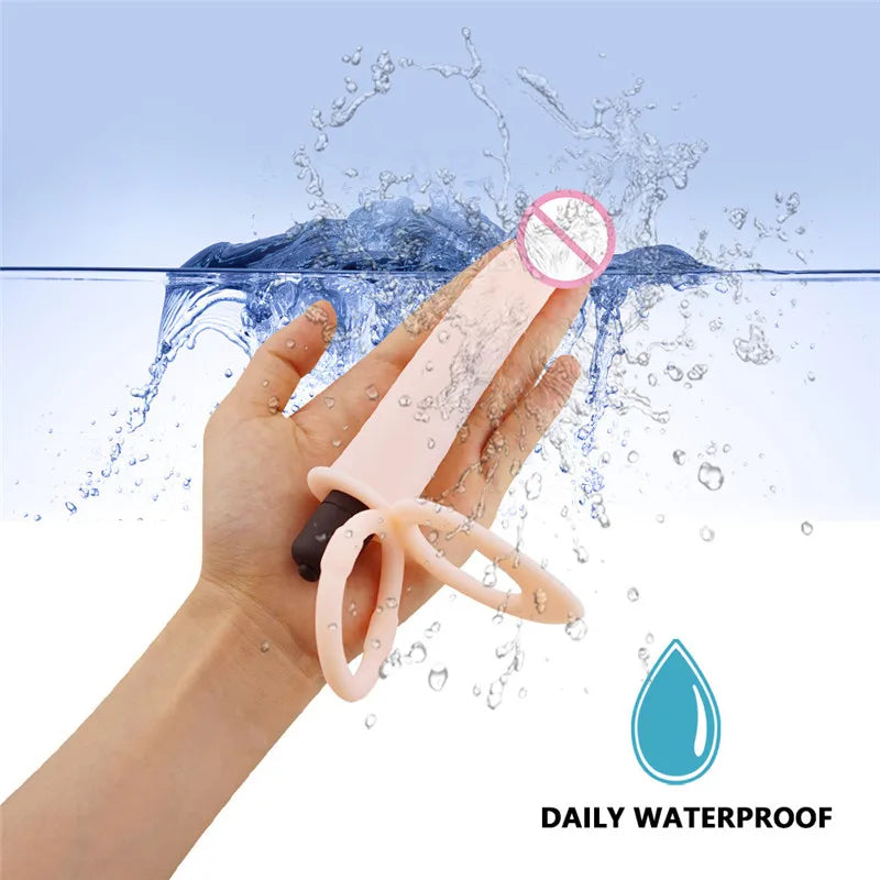 Double Penetration Anal Plug Dildo Butt Plug Vibrator For Men Strap On Penis Massage Vagina Plugs Adult Sex Toys For Couples 18+