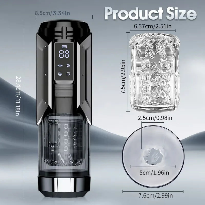 Automatic Male Masturbator Penis Pump Sucking Vibrating Thrusting Rotating 100% Waterproof Blowjob Adult Sex Toy Stroker For Men
