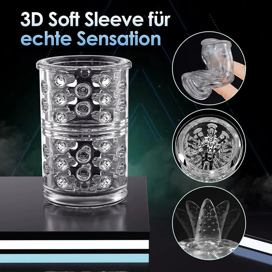 Automatic Thrusting Rotating Male Masturbator Licking Stroker Sucking Blowjob 100% Waterproof Pennis Pump Adult Sex Toys For Men