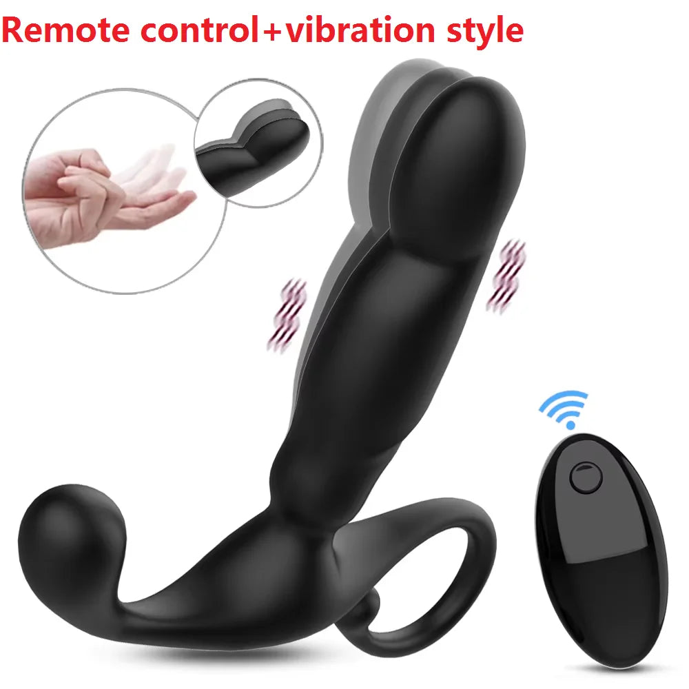 Male Prostate Massager Dual Motor Anal Vibrators Wireless Remote Control Stimulate Anus Vibrating Butt Adult Sex Toys For Men
