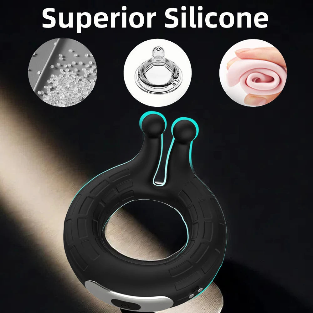 Cock Vibrator Ring Man Penis Powerful Vibrating Cock Ring Couple Rings Penisring Delay Ejaculation Cockring Sex Toys for Adults