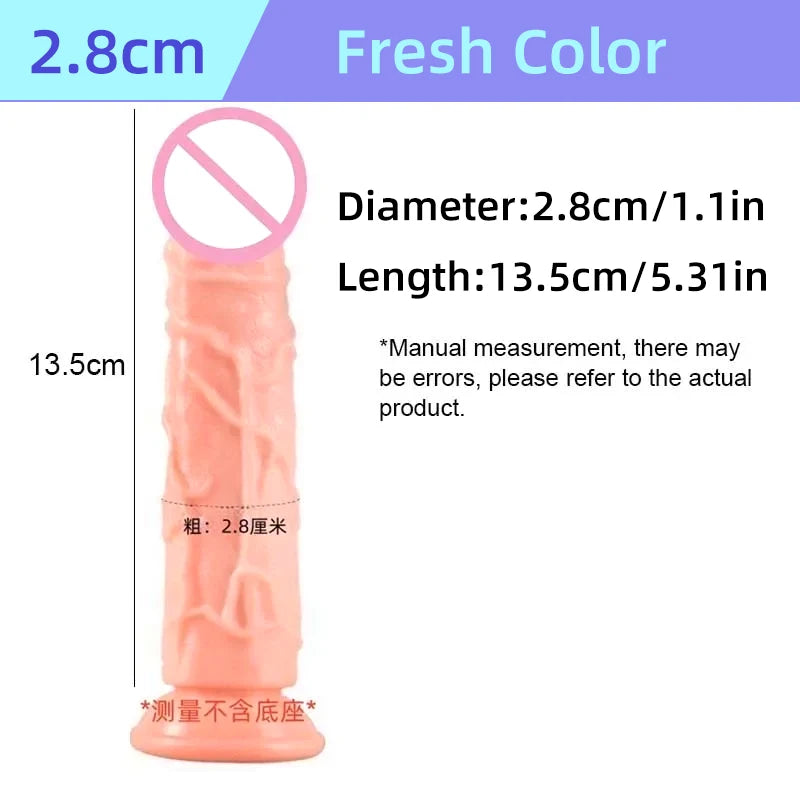 Transparent Soft Jelly Dildo Realistic Fake Dick Penis Suction Cup Dildo Realistic Sex Toys For Lesbian Women Female Masturbator