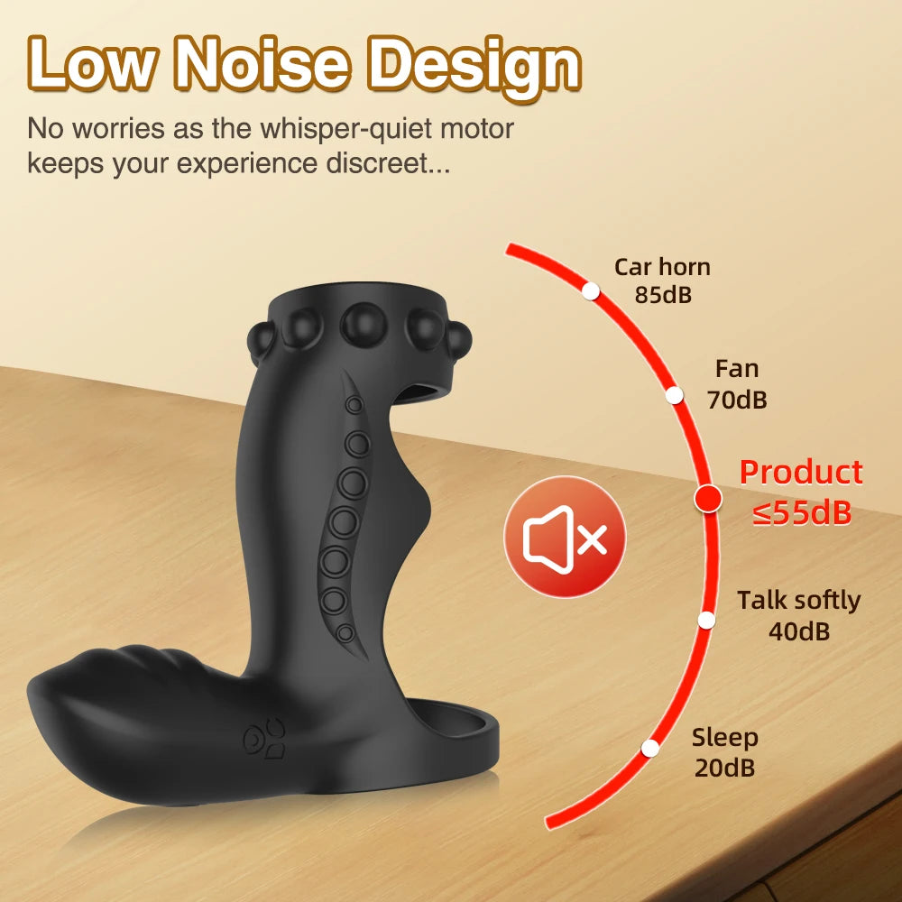 Sex Toys for Men Vibrating Penis Ring Delayed Ejaculation Cock Ring Clitoris G Spot Stimulation Male Penis Massage Couples Toy