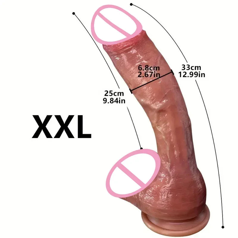 Oversized Soft Realistic Dildo Big Penis Suction Cup Dick Penetration Anal Adult Sex Toys/Anal Toy For Women Masturbation Dildos