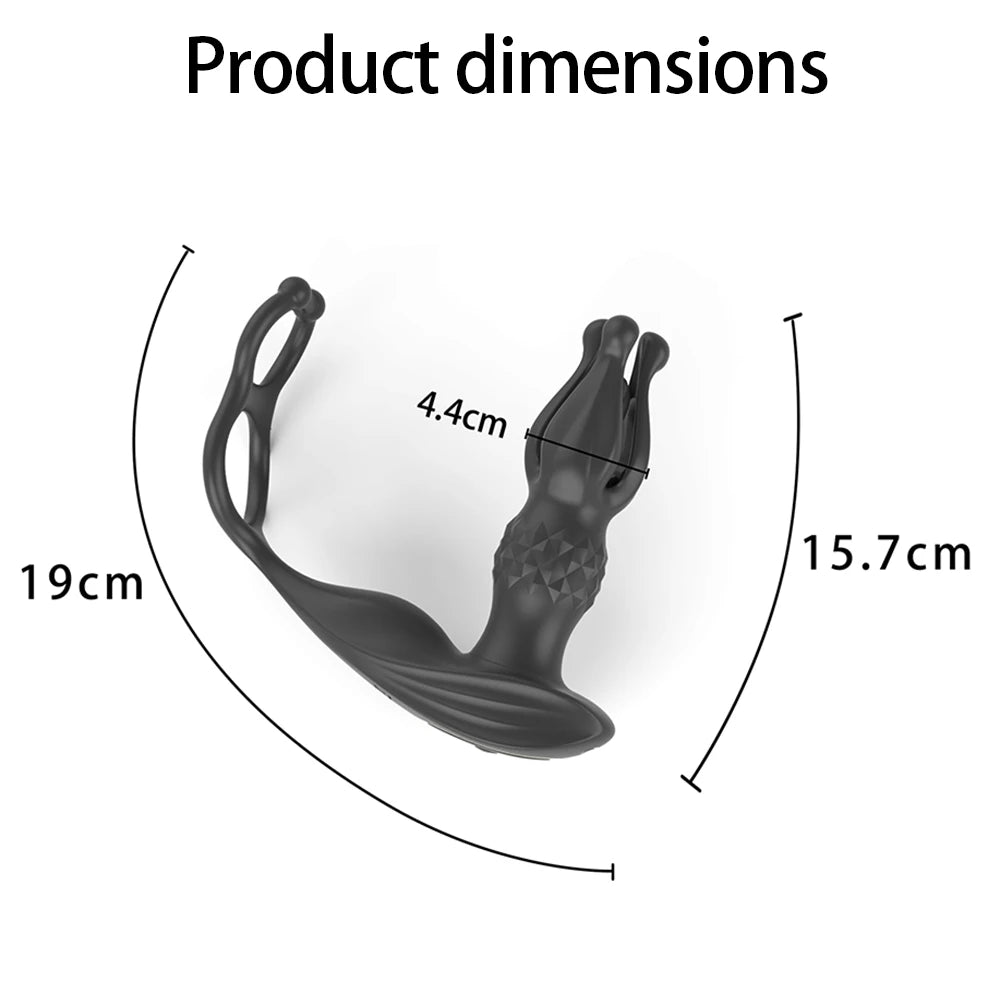 Prostate Massager with Remote Control 9 Function Thrusting Vibrating Anal Plug Shock Flapping Men Masturbation Vibrator Sex Toys