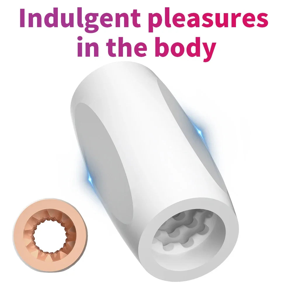 Masturbator Cup Sex Toy for Men Soft TPE Cock Training Sex Shop Male Glans Trainer Penis Sleeve Delay Exercise Adult Products