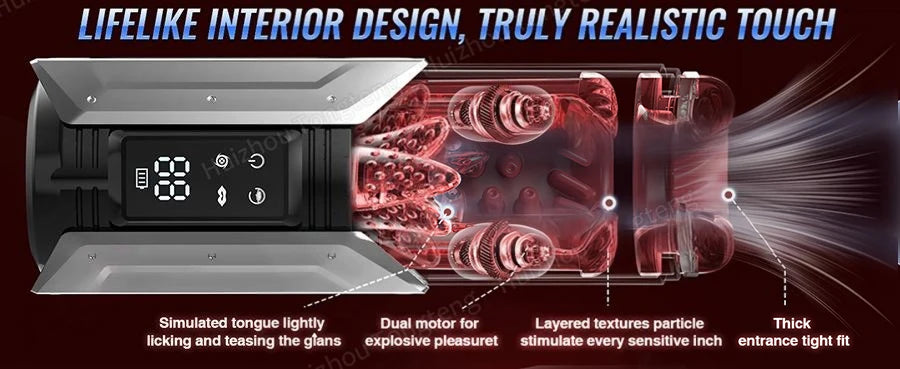 Automatic Male Masturbator Penis Pump Sucking Vibrating Thrusting Rotating 100% Waterproof Blowjob Adult Sex Toy Stroker For Men