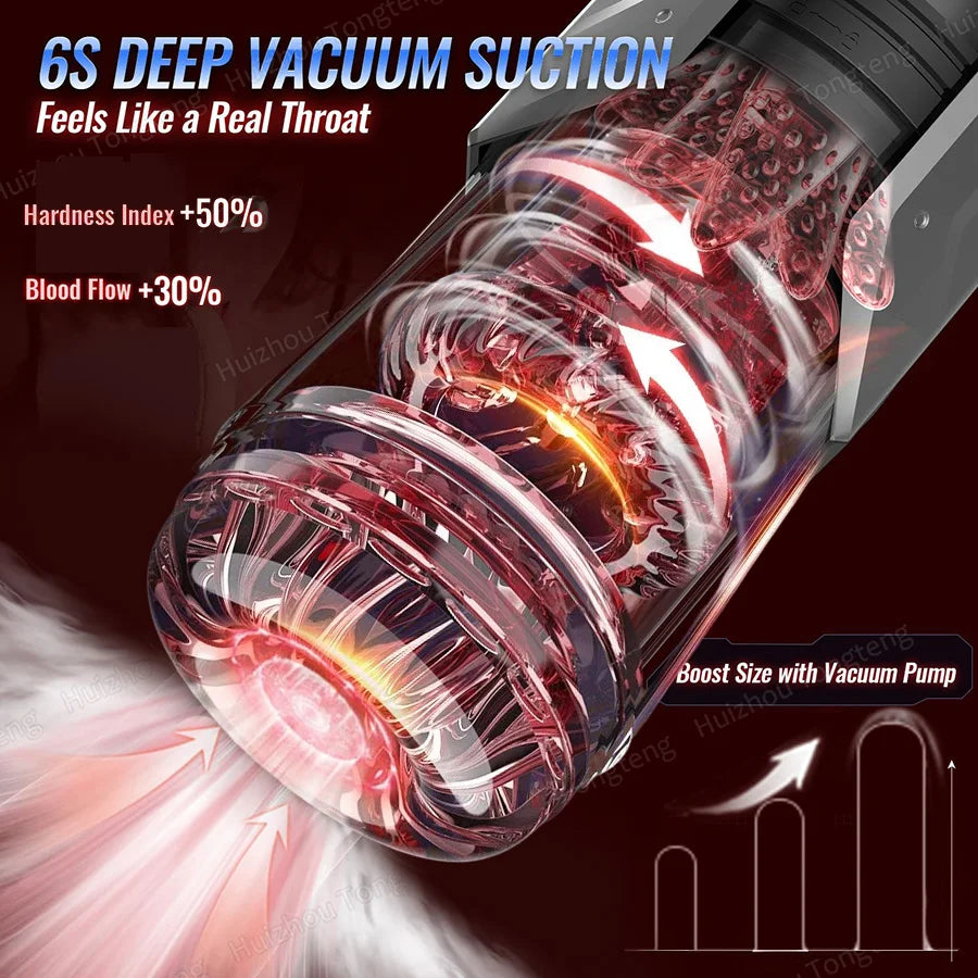 Telescopic Rotation Masturbator Cup Vagina Masturbation Blowjob Adults Sex Toys for Men Male Piston Automatic Mastubator