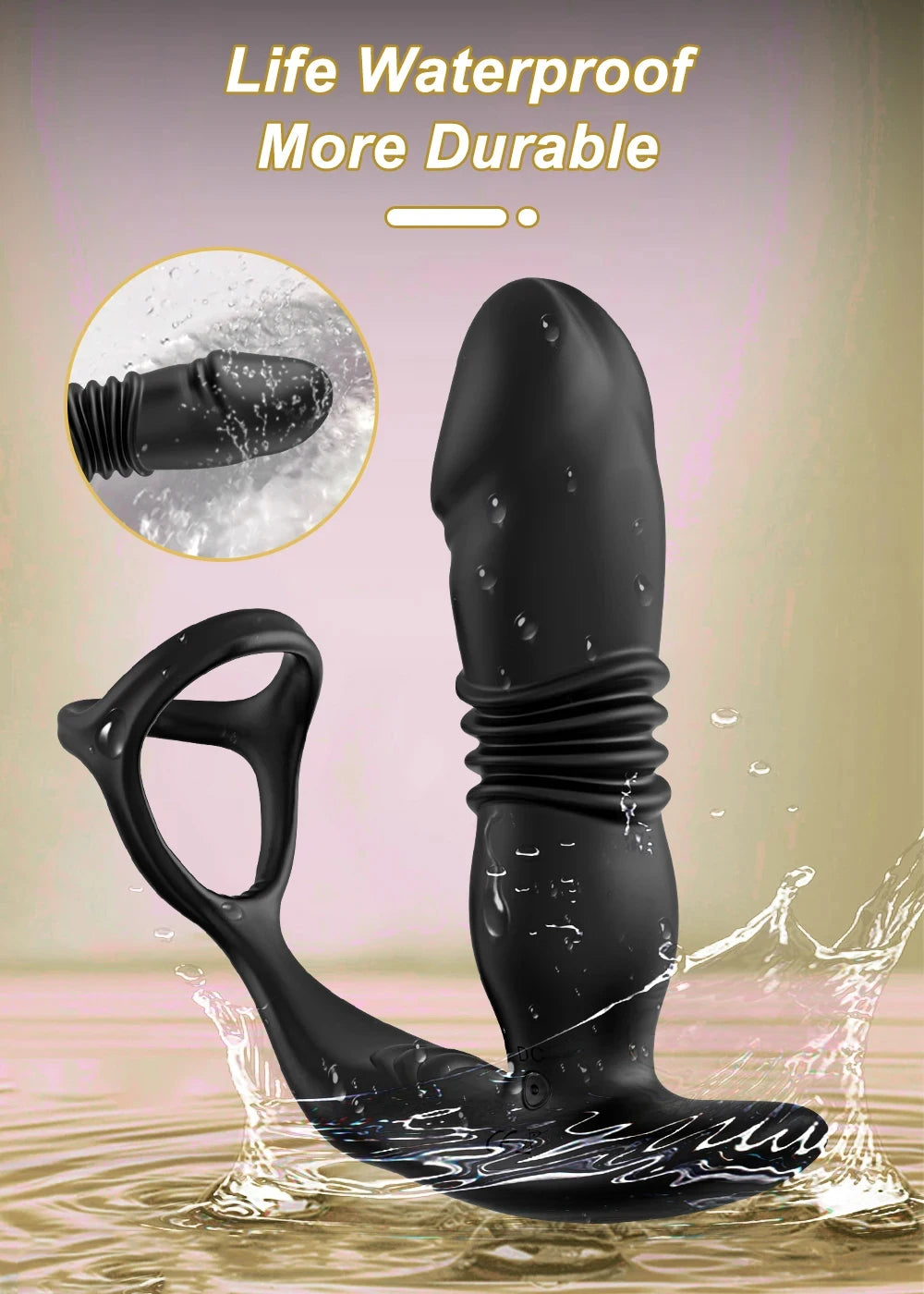 Male Thrusting Prostate Massager Butt Plug for Men Remote Control Telescopic Anal Plug Prostate Vibrator for Gay Sex Toy