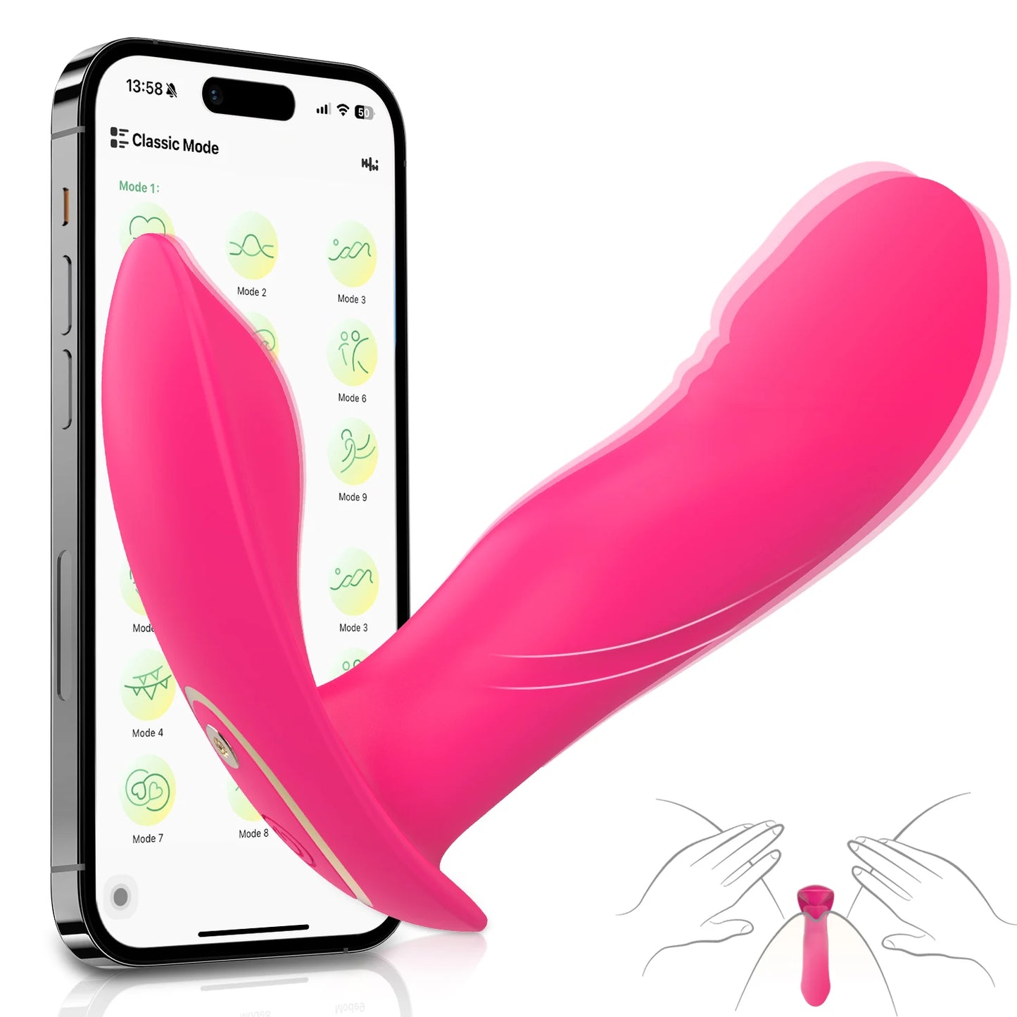 Sex Toy APP Telescopic Vibrator for Women Clitoris Stimulator Wearable G-Spot Dildo Vagina Massager Female Toy Adult Products