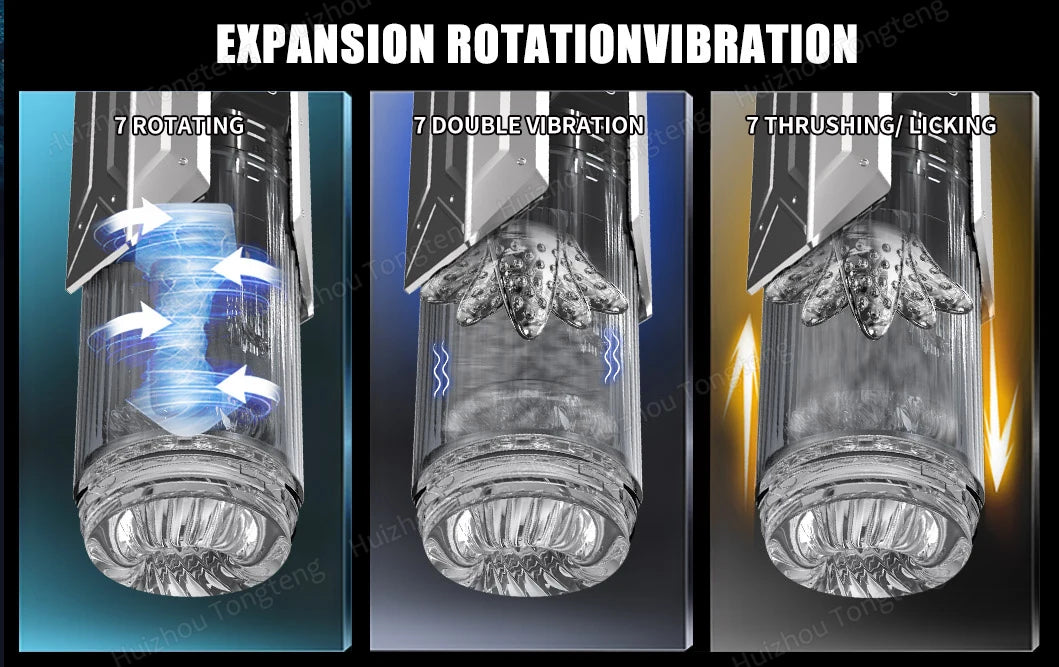 Automatic Telescopic Thrusting Male Masturbator Cup Sucking Vibrating Masturbation Vagina Pusssy Blowjob Adult Sex Toys for Men