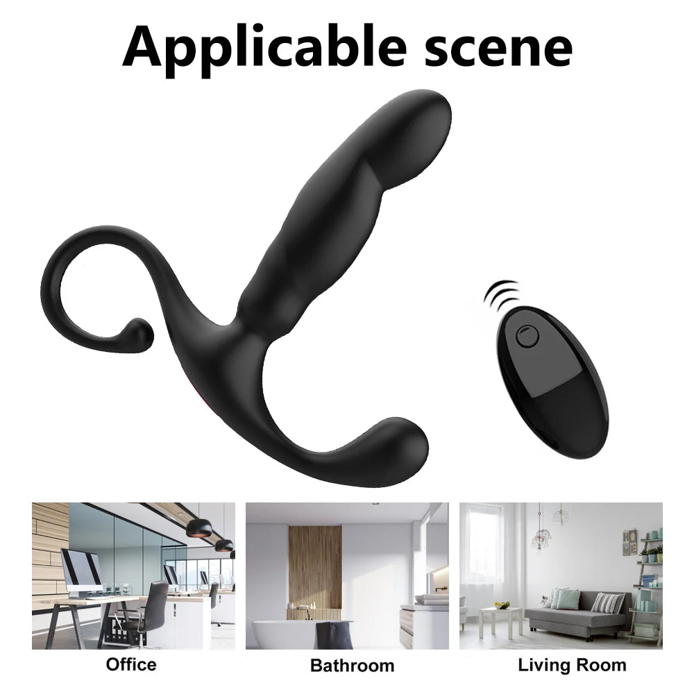 Male Prostate Massager Dual Motor Anal Vibrators Wireless Remote Control Stimulate Anus Vibrating Butt Adult Sex Toys For Men