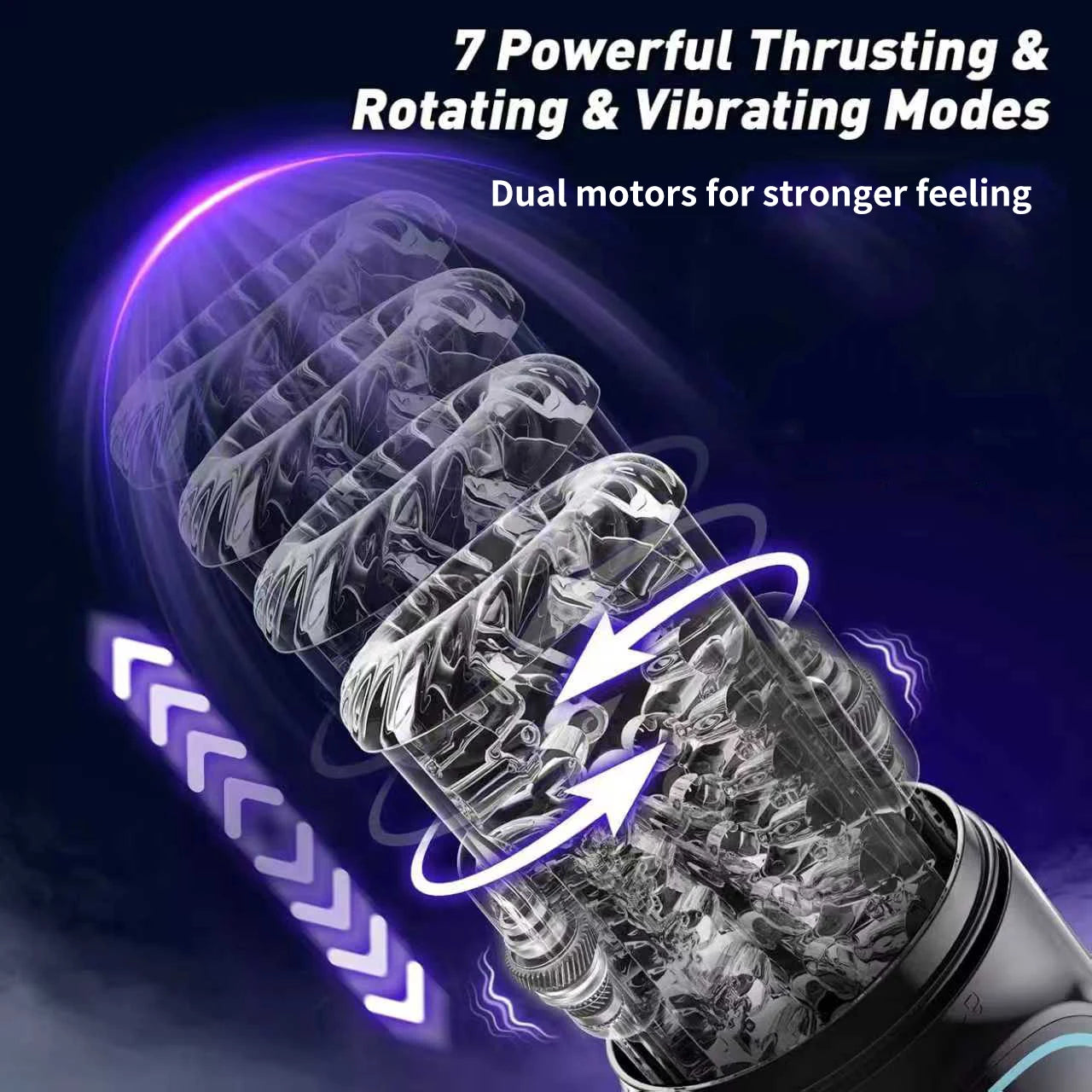 Automatic Thrusting Rotating Male Masturbator Licking Stroker Sucking Blowjob 100% Waterproof Pennis Pump Adult Sex Toys For Men