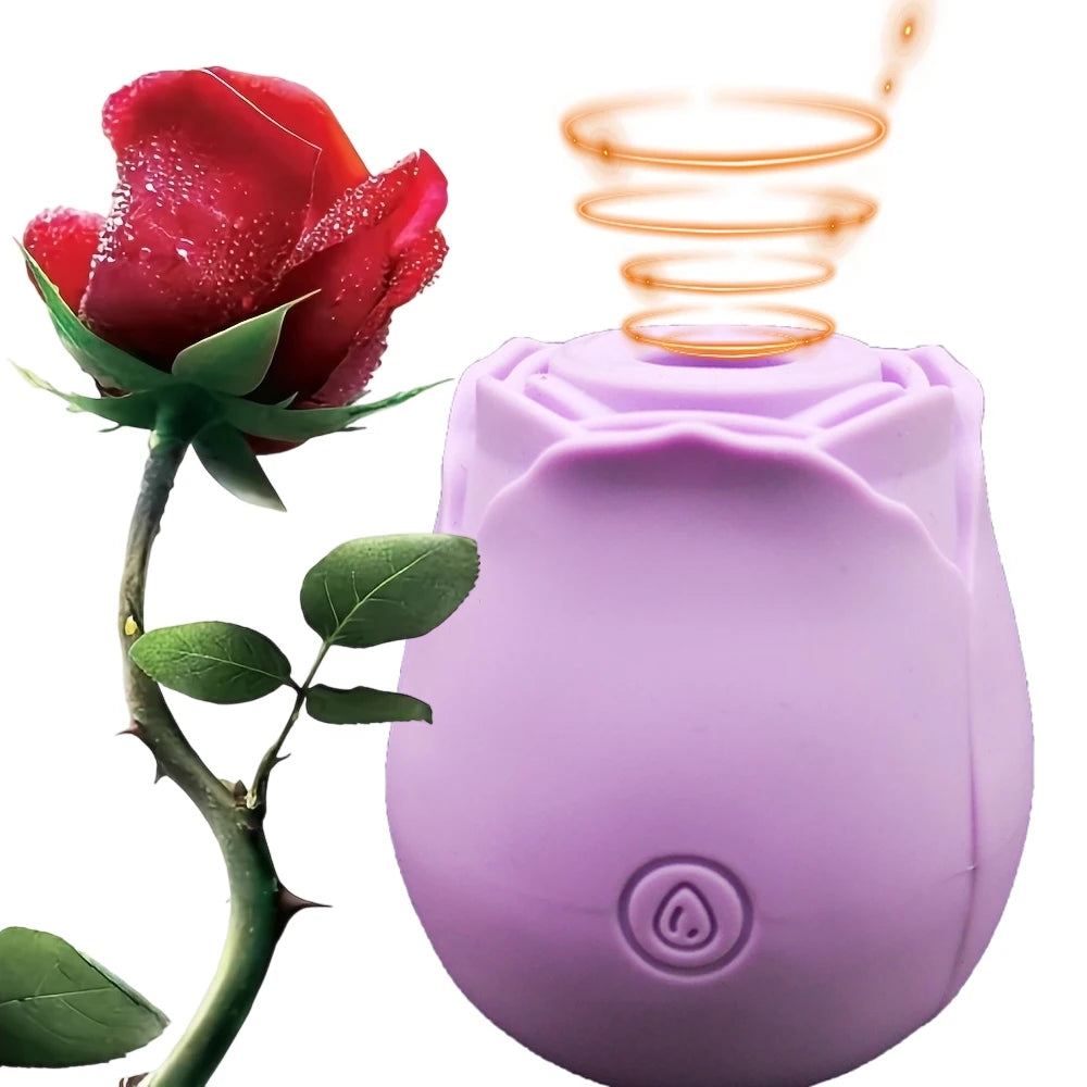 Rose Toy Vibrator for Women Vacuum Stimulator Powerful Sucking Masturbator Nipple Clit Sucker Female Sex Toys Adults