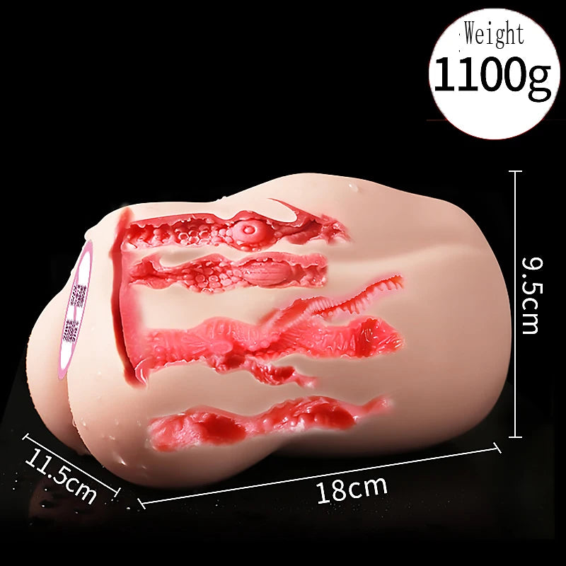 Vagina Real Pussy Male Masturbator Sex Toys For Men Adult Sex Products Penis Stimulator Pocket Cup Rubber Butt Anus Ass Toy Shop