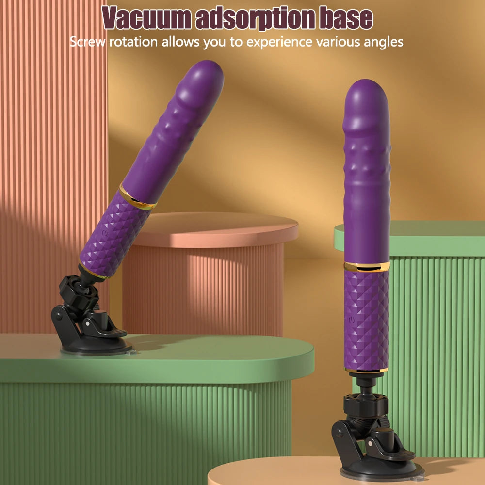 Automatic Thrusting G Spot Dildo Sex Machines Suction Cup Vibrator 10 Thrusts Mode Clitoral Vagina Anal Stimulation Adult Toys