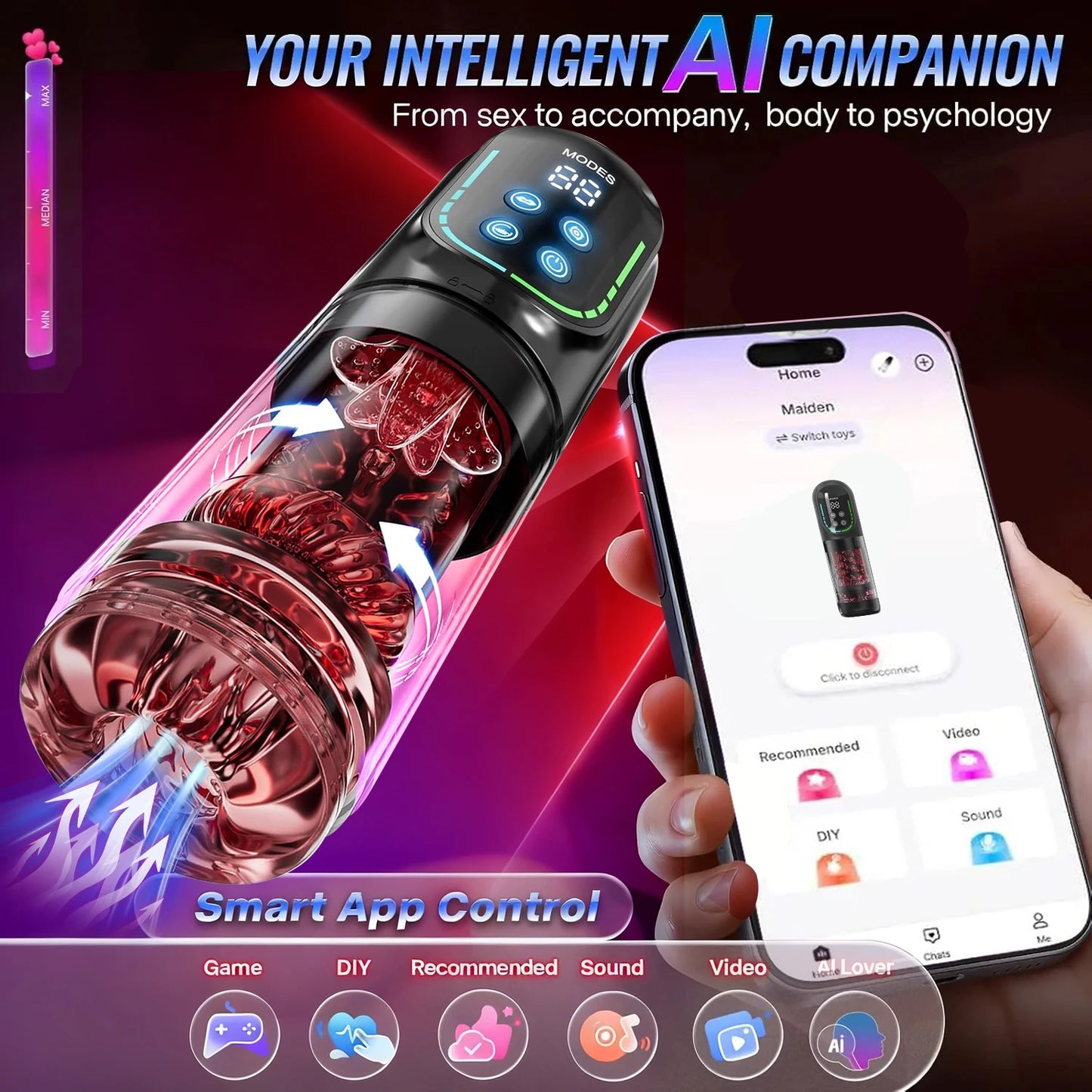 Telescopic Rotation Masturbator Cup Vagina Masturbation Blowjob Adults Sex Toys for Men Male Piston Automatic Mastubator