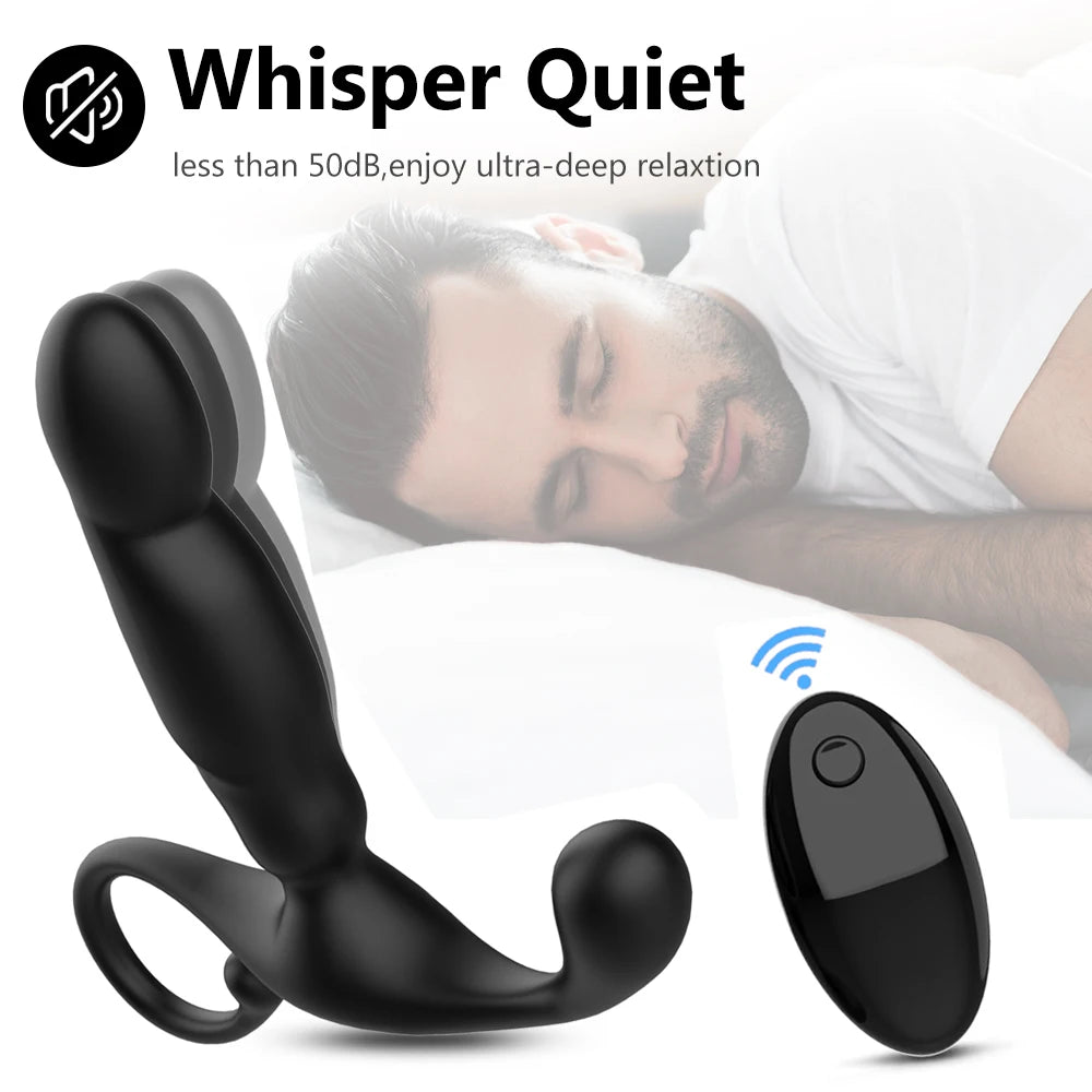 Male Prostate Massager Dual Motor Anal Vibrators Wireless Remote Control Stimulate Anus Vibrating Butt Adult Sex Toys For Men