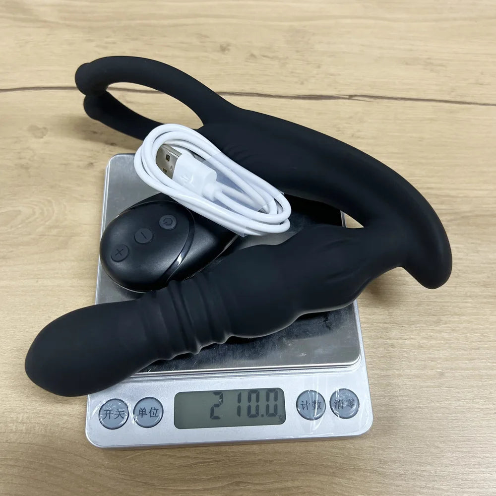 Male Thrusting Prostate Massager APP Wireless Remote Butt Plug Anal Vibrator Sex Toys for Gay Couples Prostate Stimulator