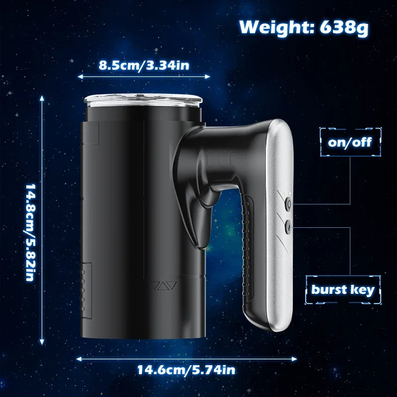 Automatic Thrusting Male Masturbator Cup handle Blowjob Pocket Pussy Strong Stroker Real Pocket Pussy Adult Sex Toys for Men