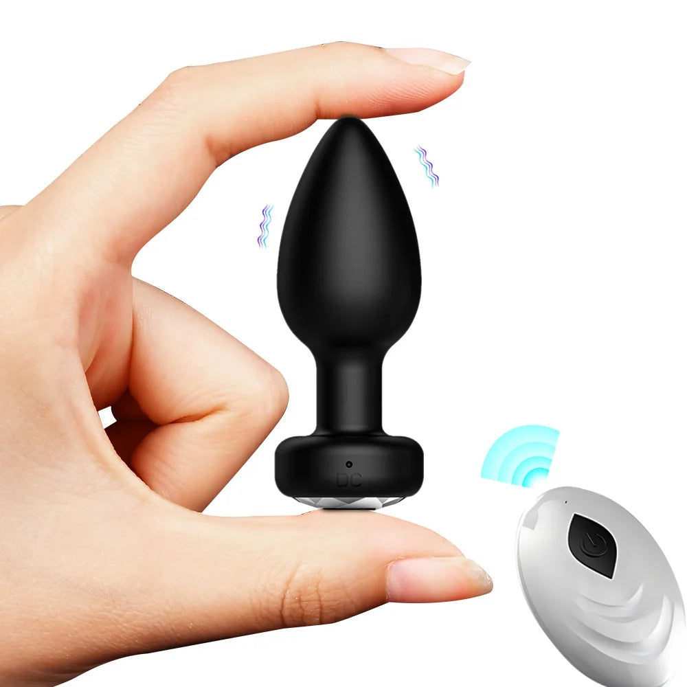 Mini Vibrating Butt Anal Plug Remote Control Anal Plug Vibrator Sex Toys for Women Men Prostate Stimulator Stimulator Dildo